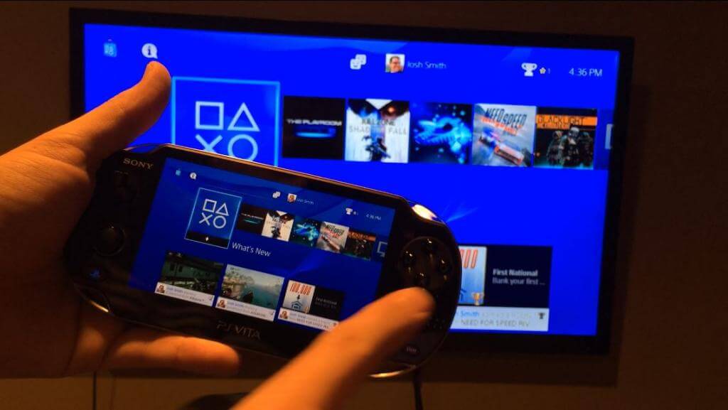 can you play ps vita games on tv