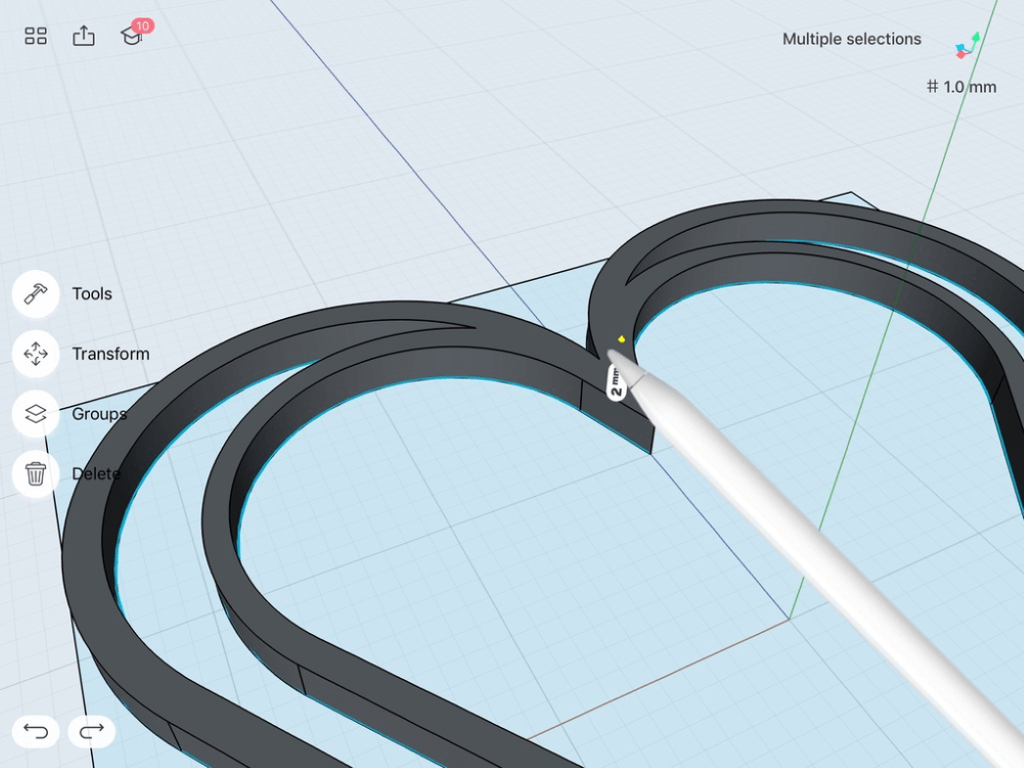 Extruding in Shapr3D