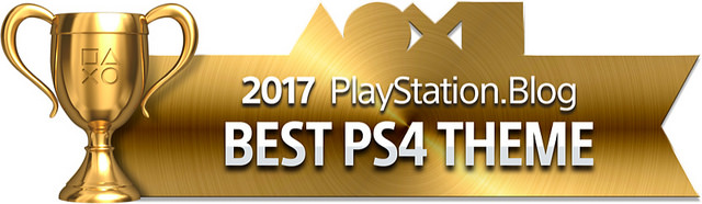 PlayStation Blog Game of the Year 2017 - Best PS4 Theme (Gold)