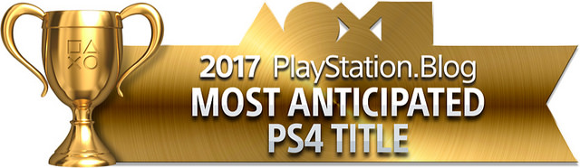 PlayStation Blog Game of the Year 2017 - Most Anticipated PS4 Title (Gold)