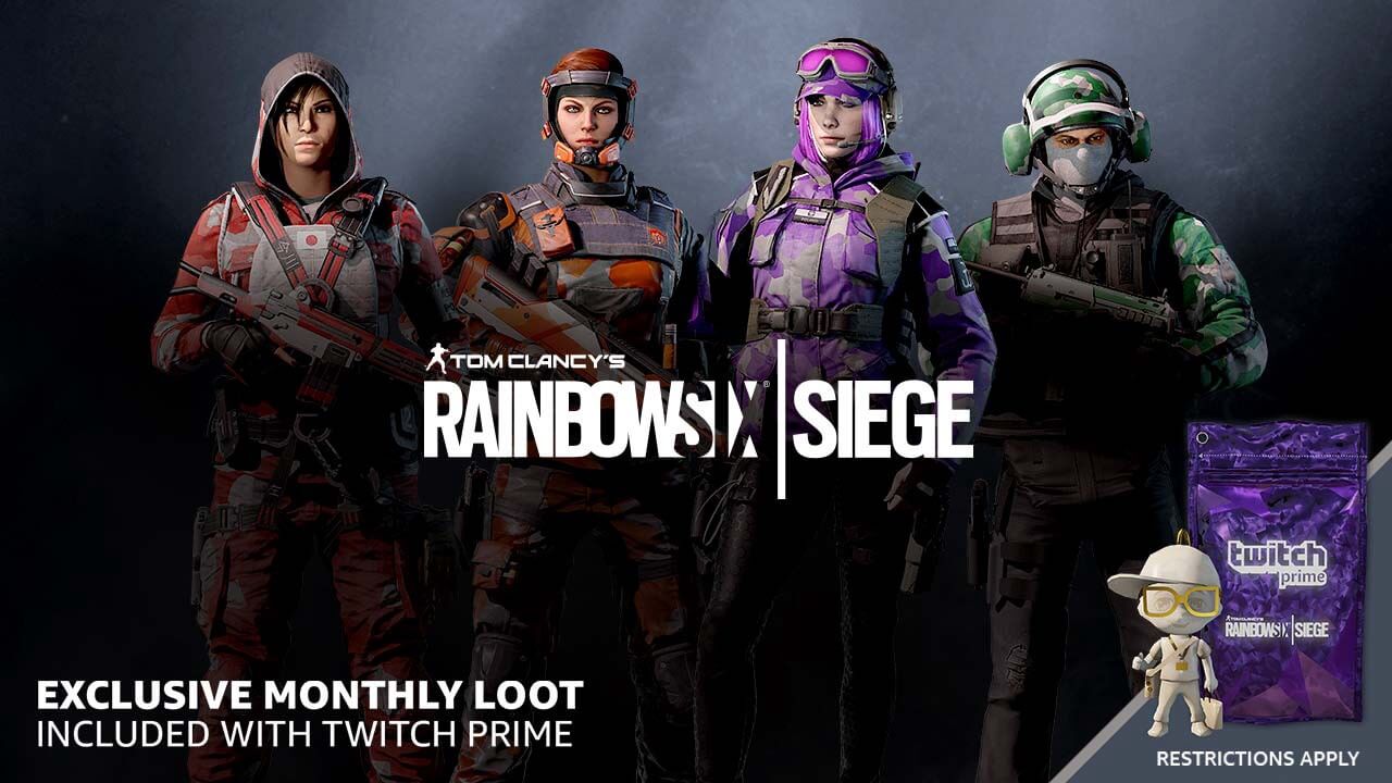 Get Exclusive Monthly Loot In Rainbow 6 Siege With Your Twitch Prime Membership ブログドットテレビ