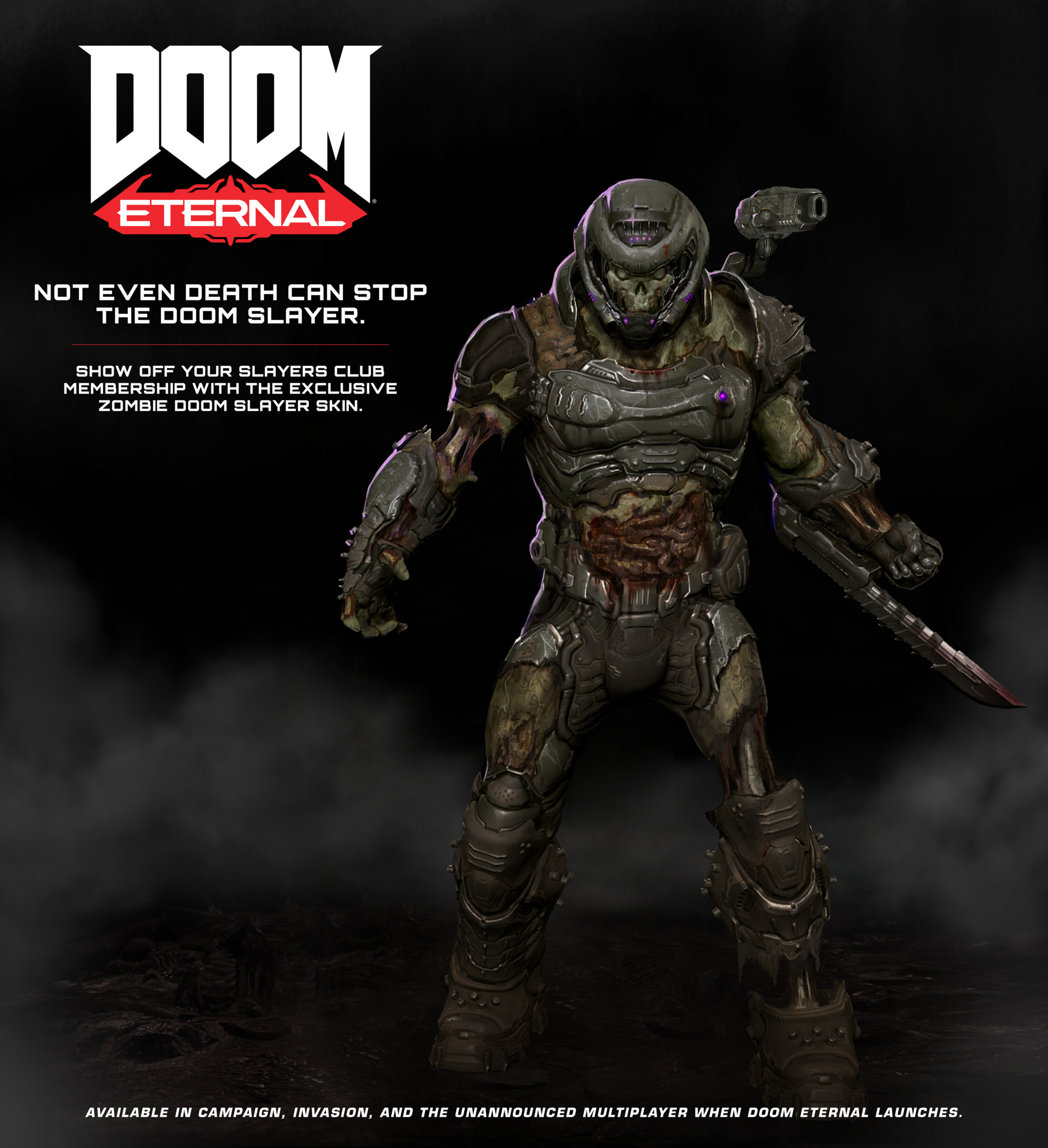 exclusive Zombie DOOM Slayer skin