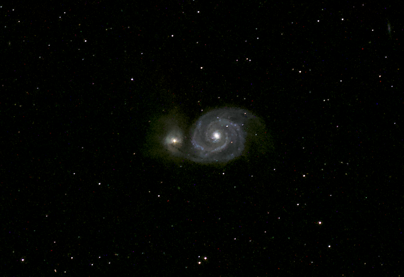 Whirlpool Galaxy (Messier 51) taken by Joe using his auto guided rig at the Texas Star Party 2019 in Fort Davis