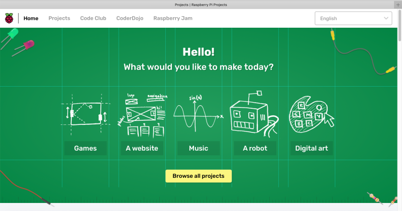 Head to Raspberry Pi's dedicated Projects website for more great 'makes'