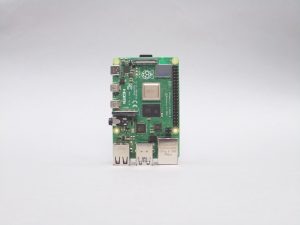 Photograph of a Raspberry Pi 4 captured by the Raspberry Pi High Quality Camera