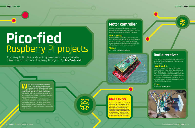 Pico-died Raspberry Pi projects