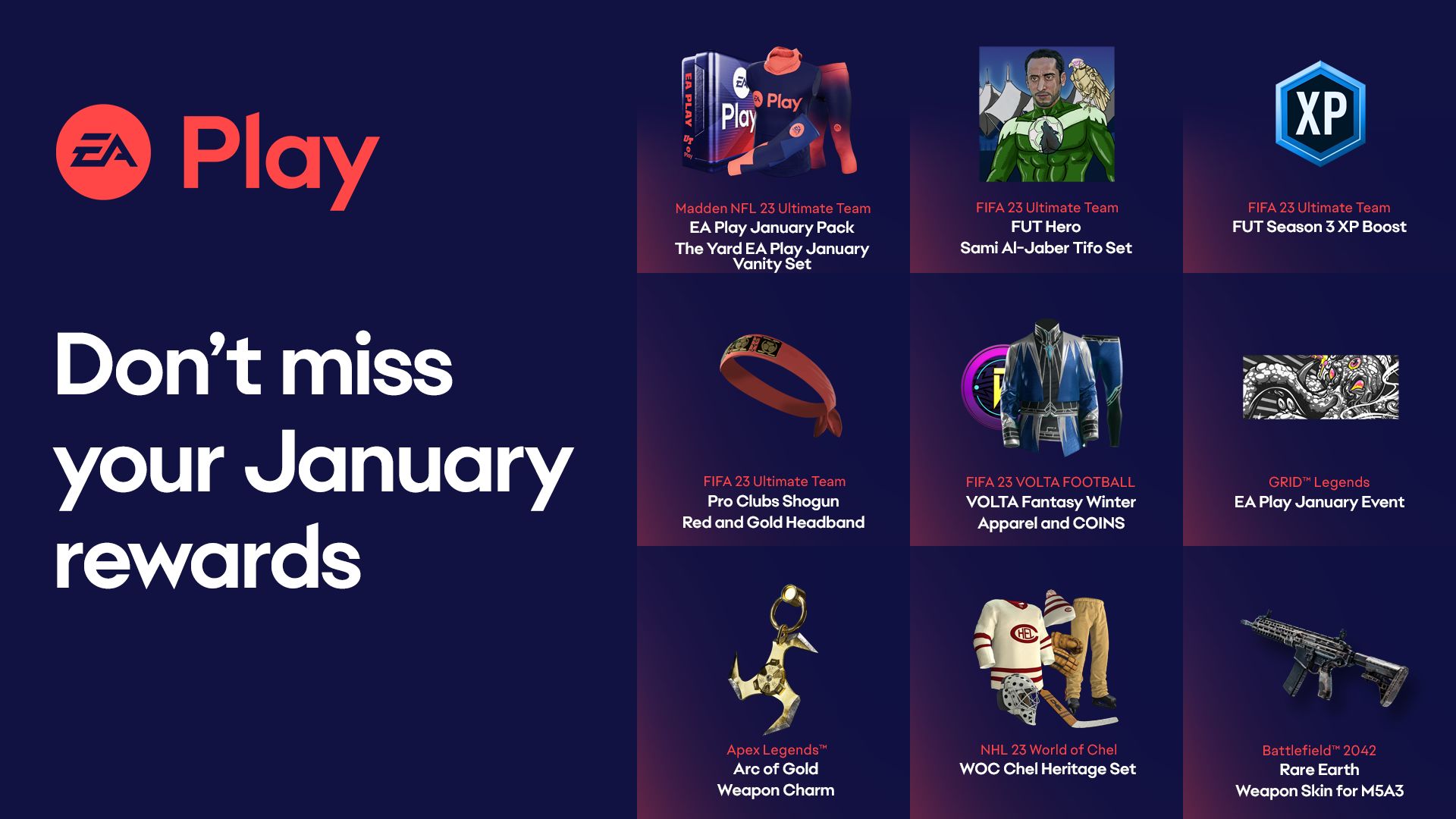 EA Play Rewards - January